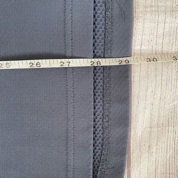 Alo cool fit men XL Longsleeve 1/4 zip mock turtleneck grey & blue - Picture 11 of 12